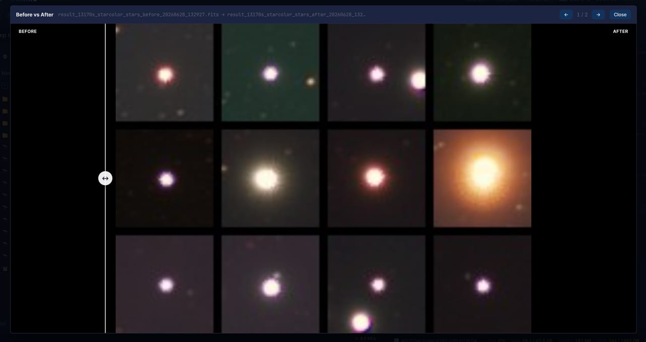 Repair star colour